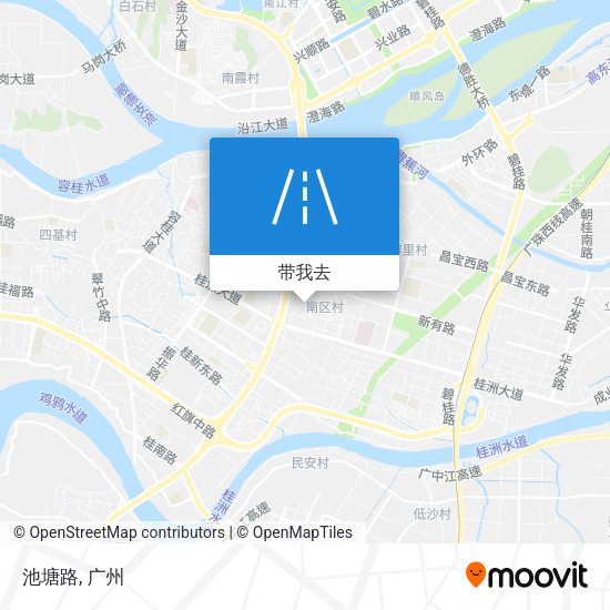 池塘路地图