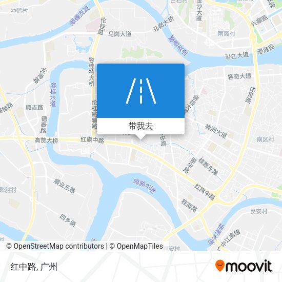 红中路地图