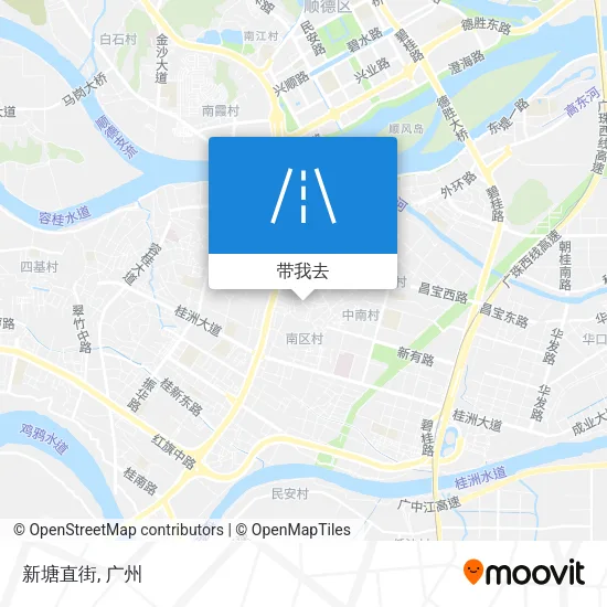 新塘直街地图