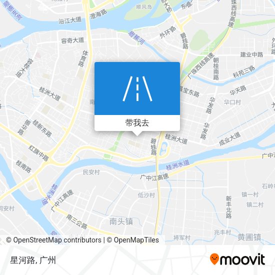 星河路地图