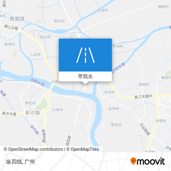 纵四线地图