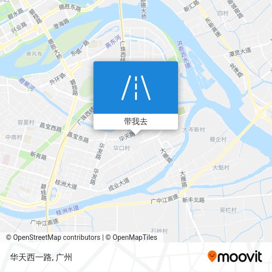 华天西一路地图