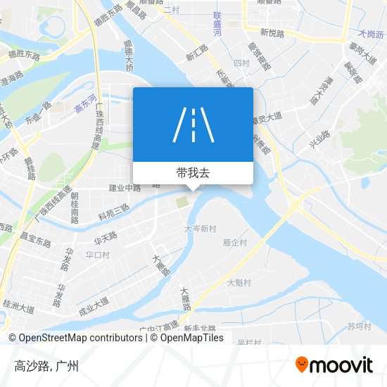 高沙路地图
