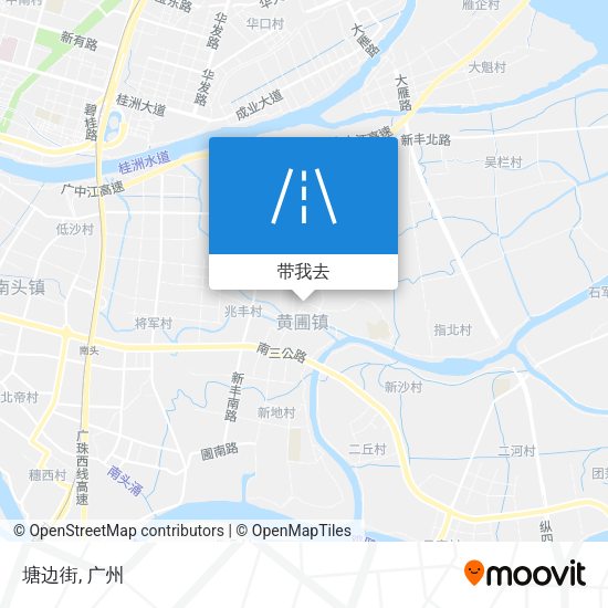 塘边街地图