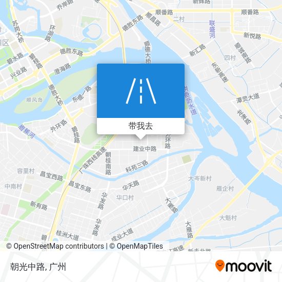朝光中路地图