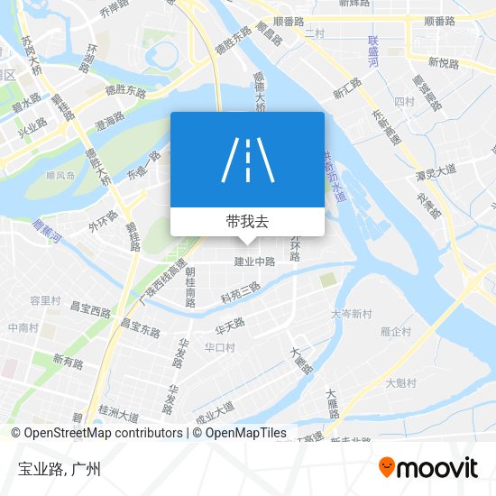 宝业路地图