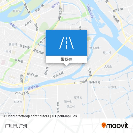 广胜街地图