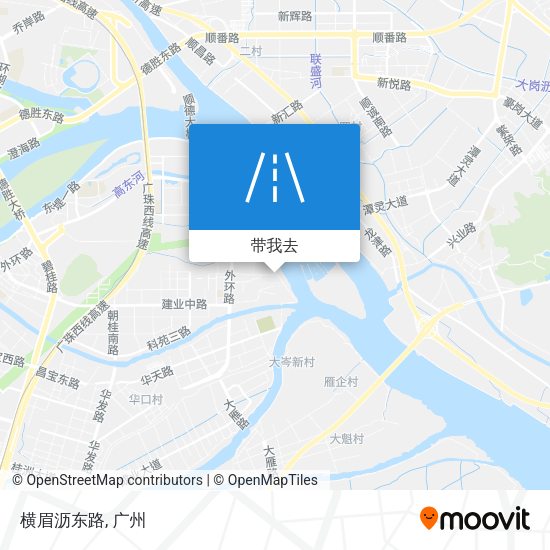 横眉沥东路地图