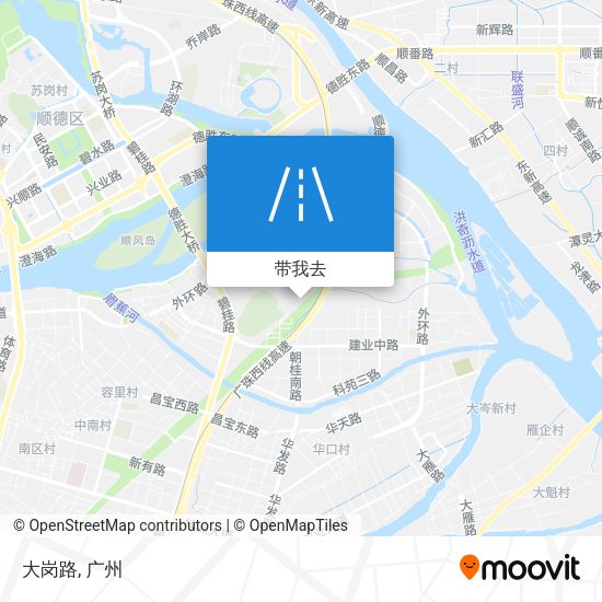 大岗路地图