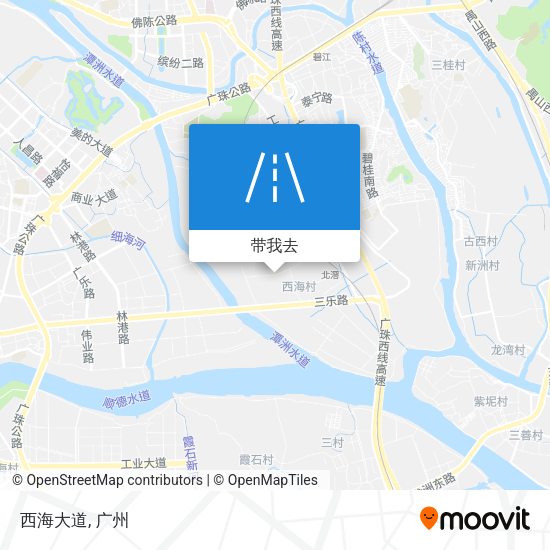 西海大道地图