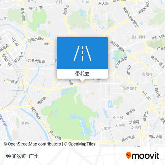 钟屏岔道地图