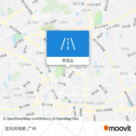 迎宾跨线桥地图