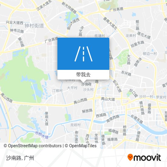沙南路地图