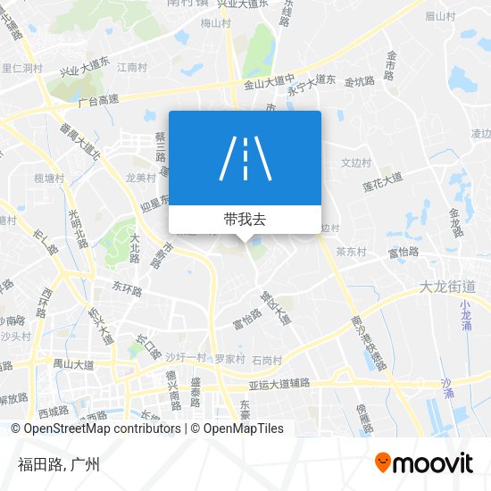 福田路地图