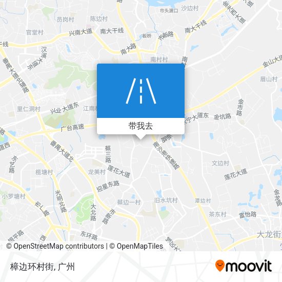 樟边环村街地图