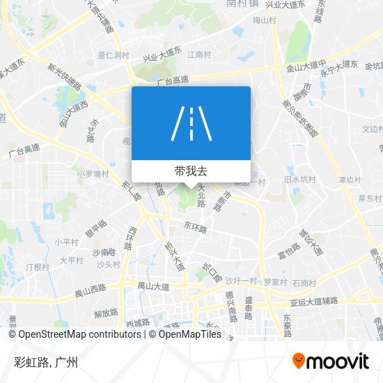 彩虹路地图