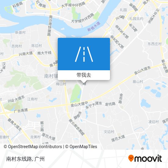 南村东线路地图
