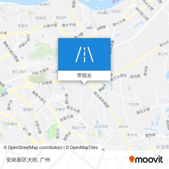 安岗新区大街地图