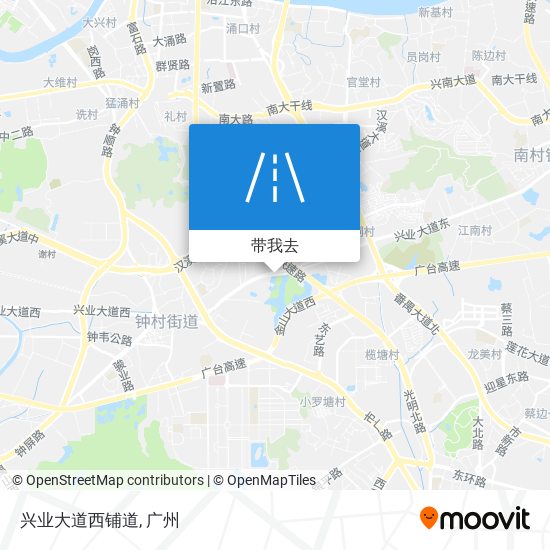 兴业大道西铺道地图