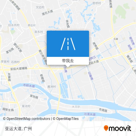 亚运大道地图