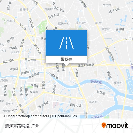 清河东路辅路地图