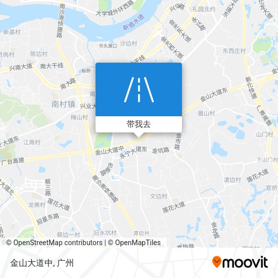 金山大道中地图