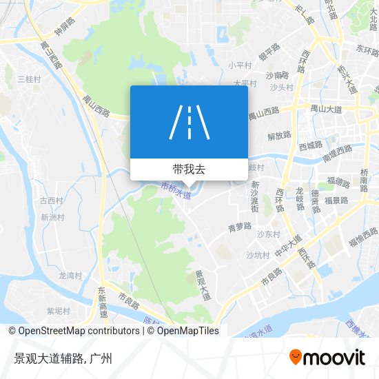 景观大道辅路地图