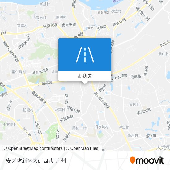 安岗坊新区大街四巷地图