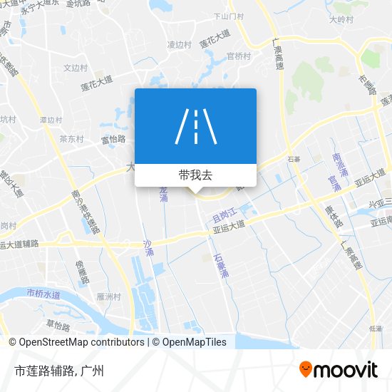市莲路辅路地图