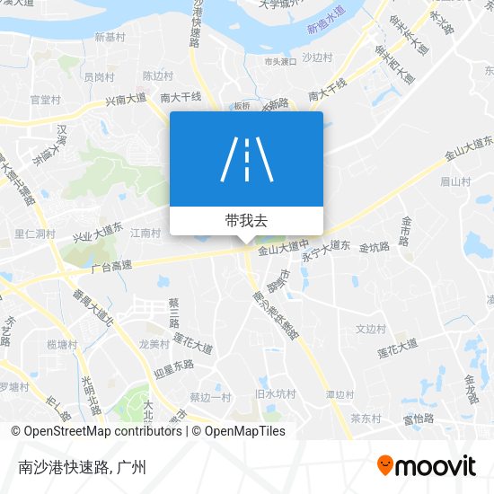 南沙港快速路地图