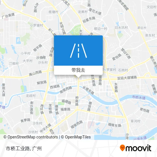 市桥工业路地图