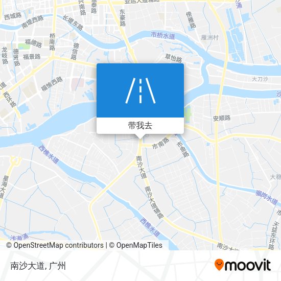 南沙大道地图