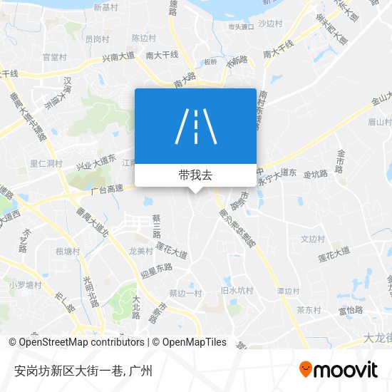 安岗坊新区大街一巷地图