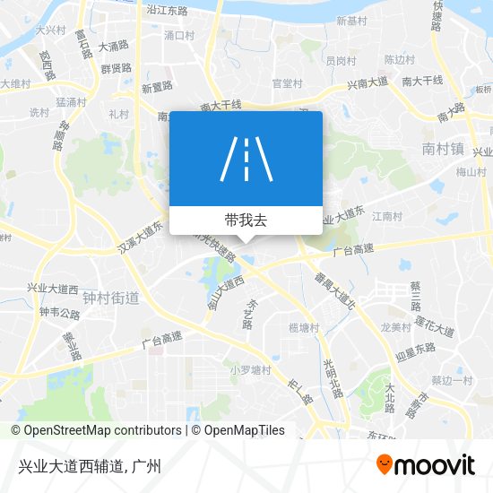 兴业大道西辅道地图