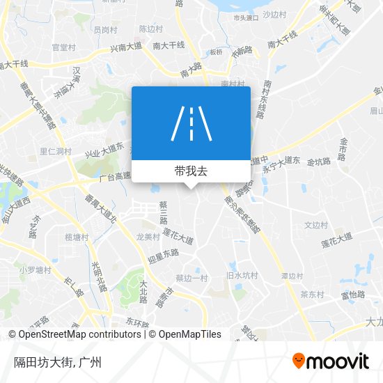 隔田坊大街地图