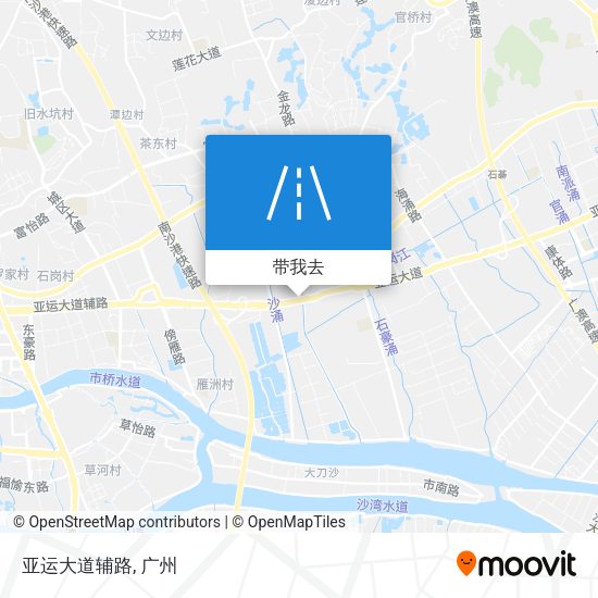 亚运大道辅路地图