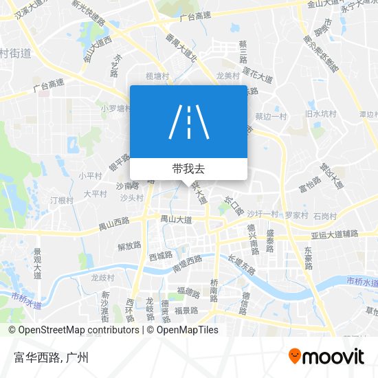 富华西路地图
