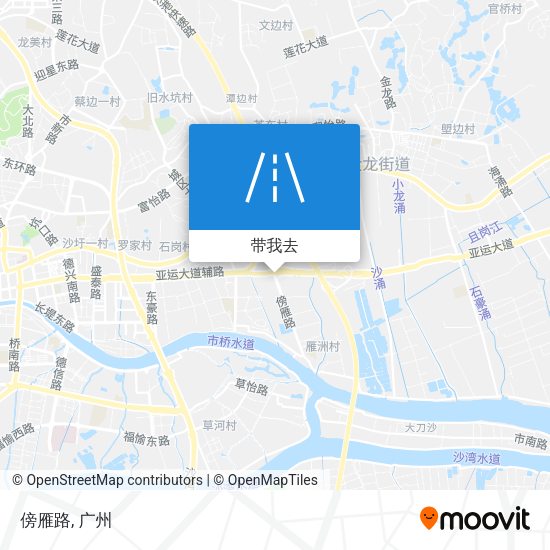 傍雁路地图