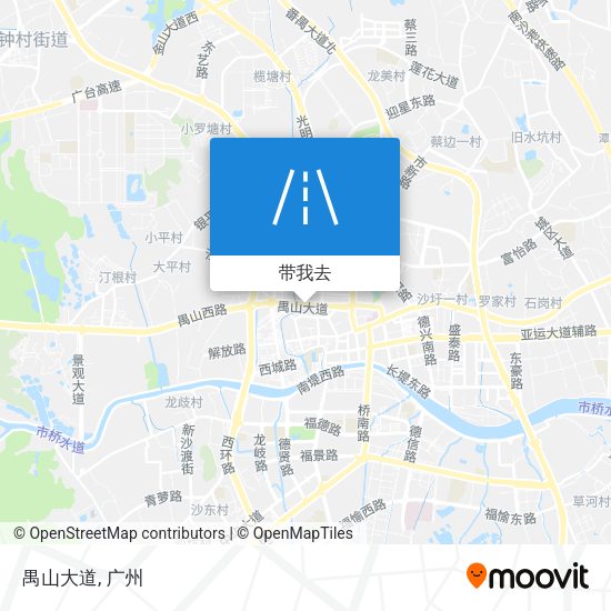 禺山大道地图