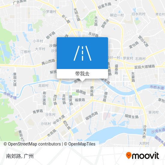 南郊路地图