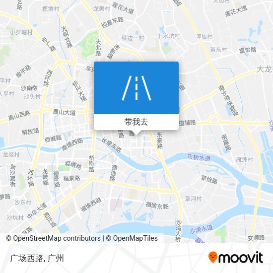 广场西路地图