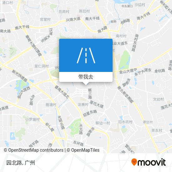 园北路地图