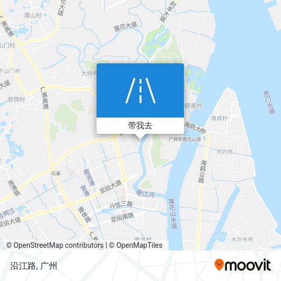 沿江路地图