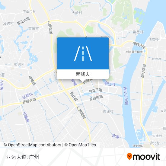 亚运大道地图
