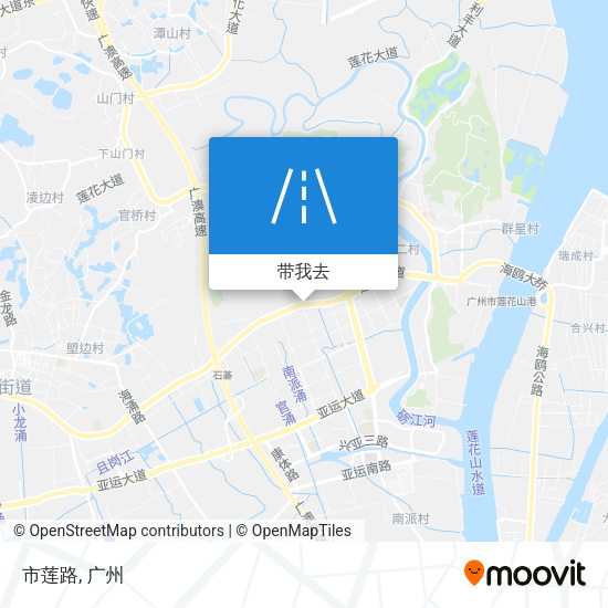 市莲路地图