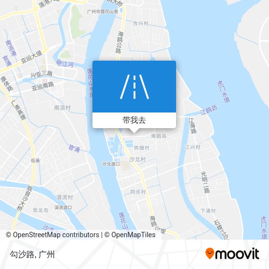 勾沙路地图