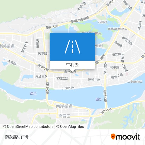 隔岗路地图