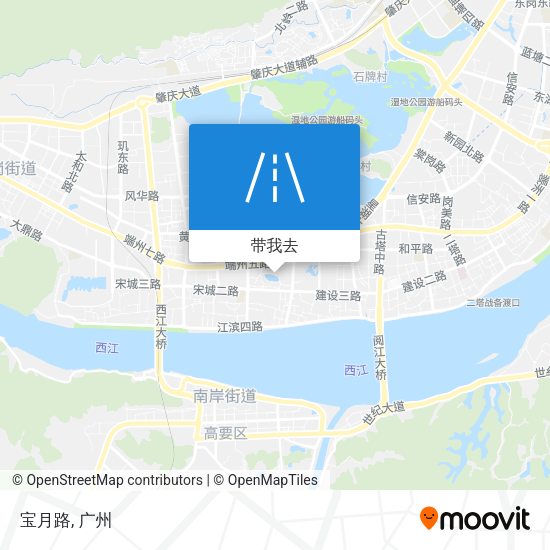 宝月路地图