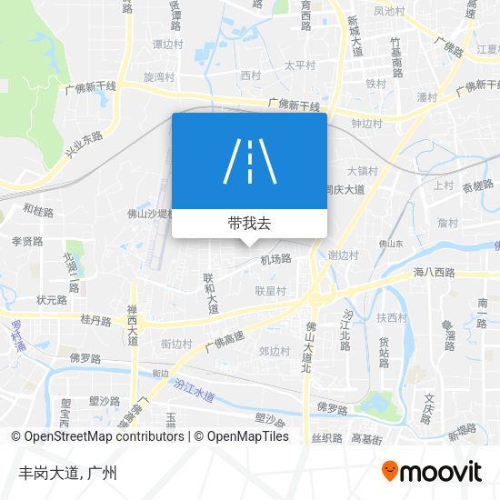 丰岗大道地图
