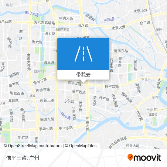 佛平三路地图